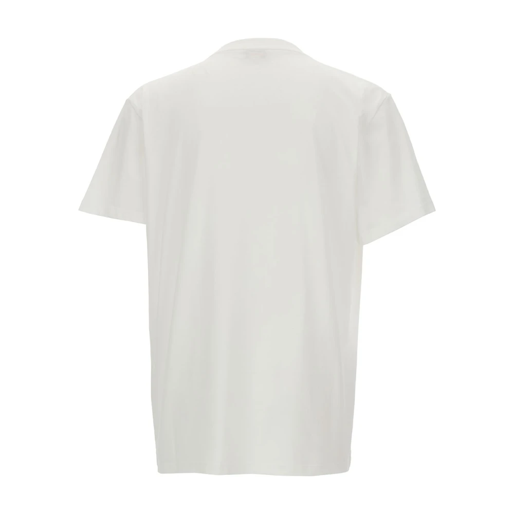 alexander mcqueen T-shirt met schedelprint in wit White Heren
