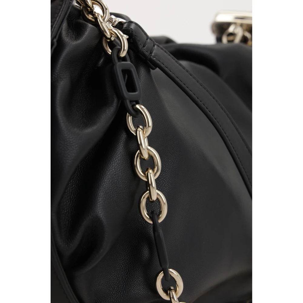 Roger Vivier Zwarte Hobo Tas met Gouden Hardware Black Dames