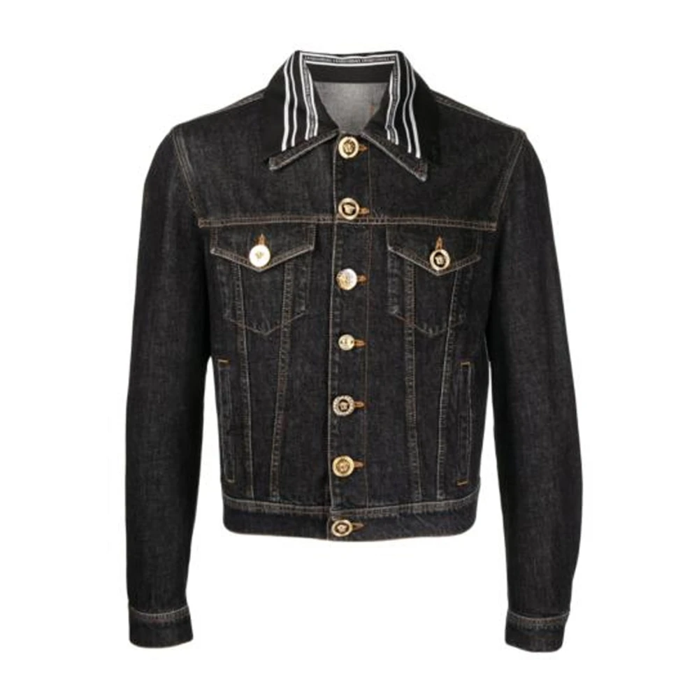 Versace Herren Schwarz Jacken, K, Xlgröße: