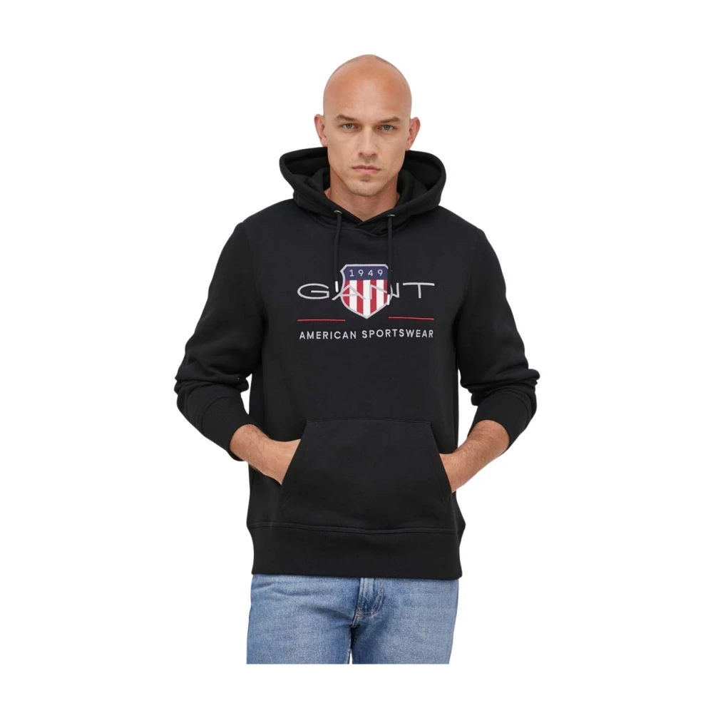 Gant , Herren, Sweatshirts & Hoodies, Schwarzk, L - Bild 6