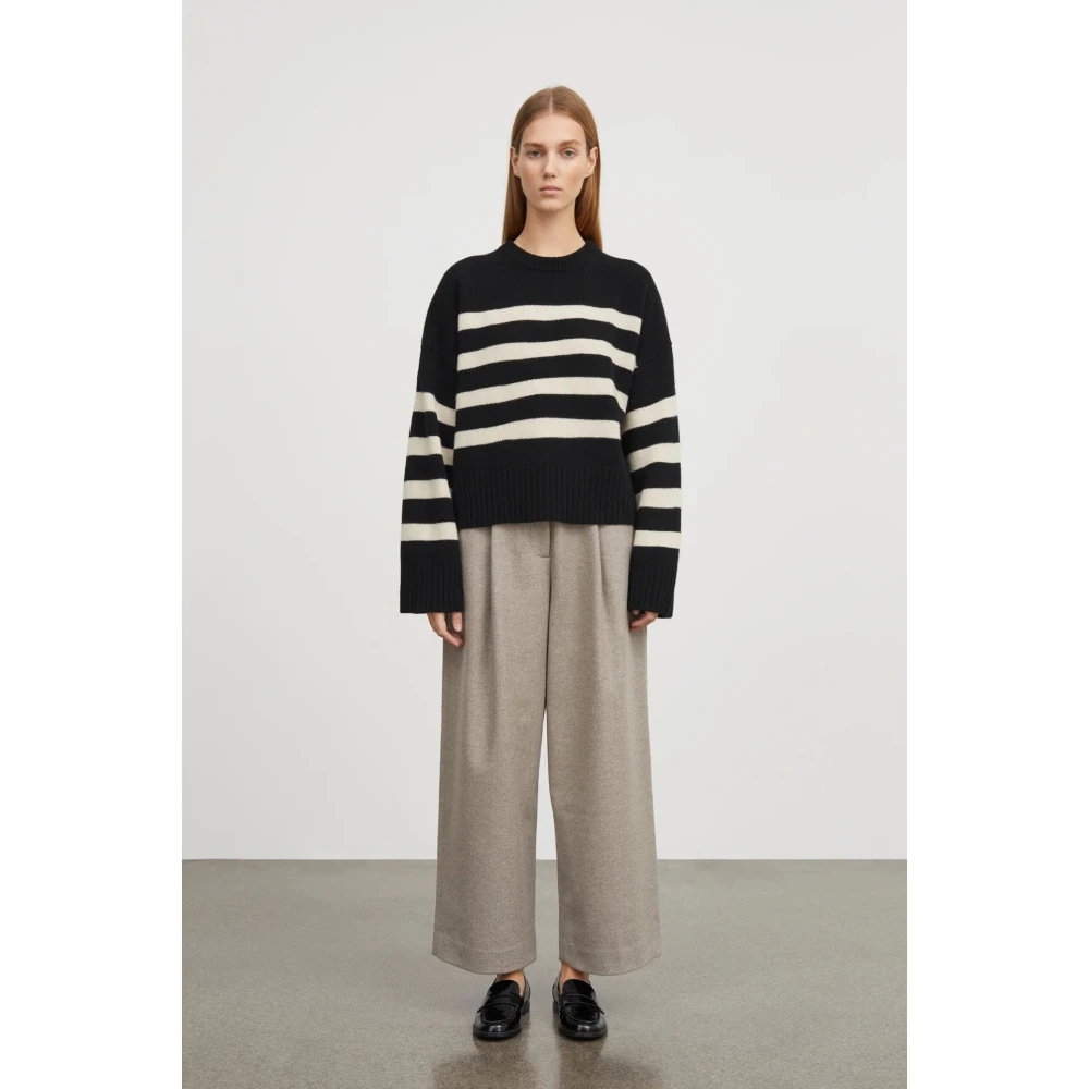 Skall Studio Oversized Merino Wol Trui Multicolor Dames