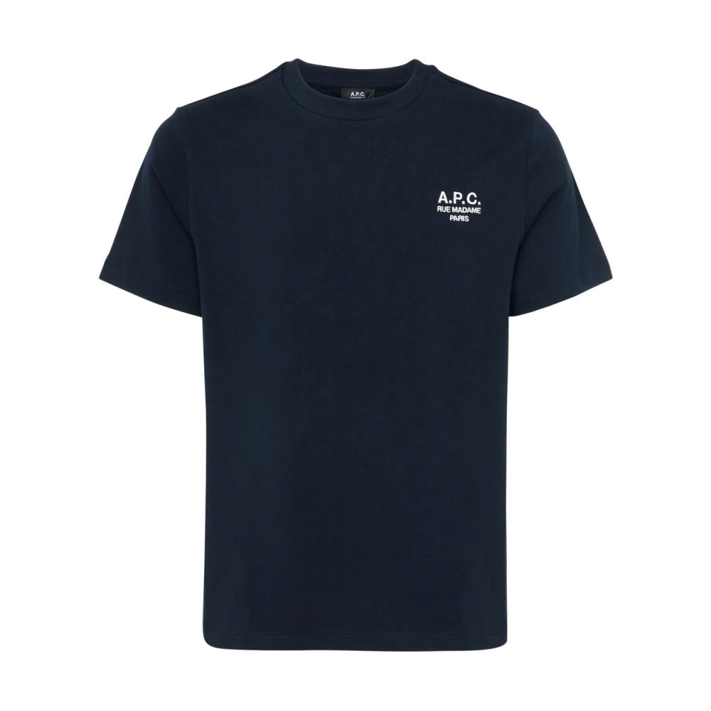 A.p.c. Standard Rue Madame T-shirt Blue, Herr