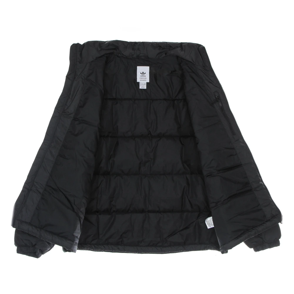 Adidas Zwarte Puff Donsjas met hoge kraag Black Heren