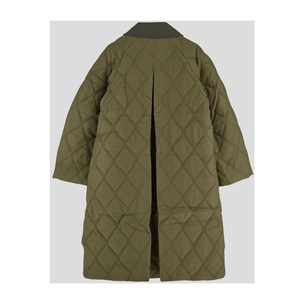 Ganni Stijlvolle Vrouw Jas Kleding Green Dames