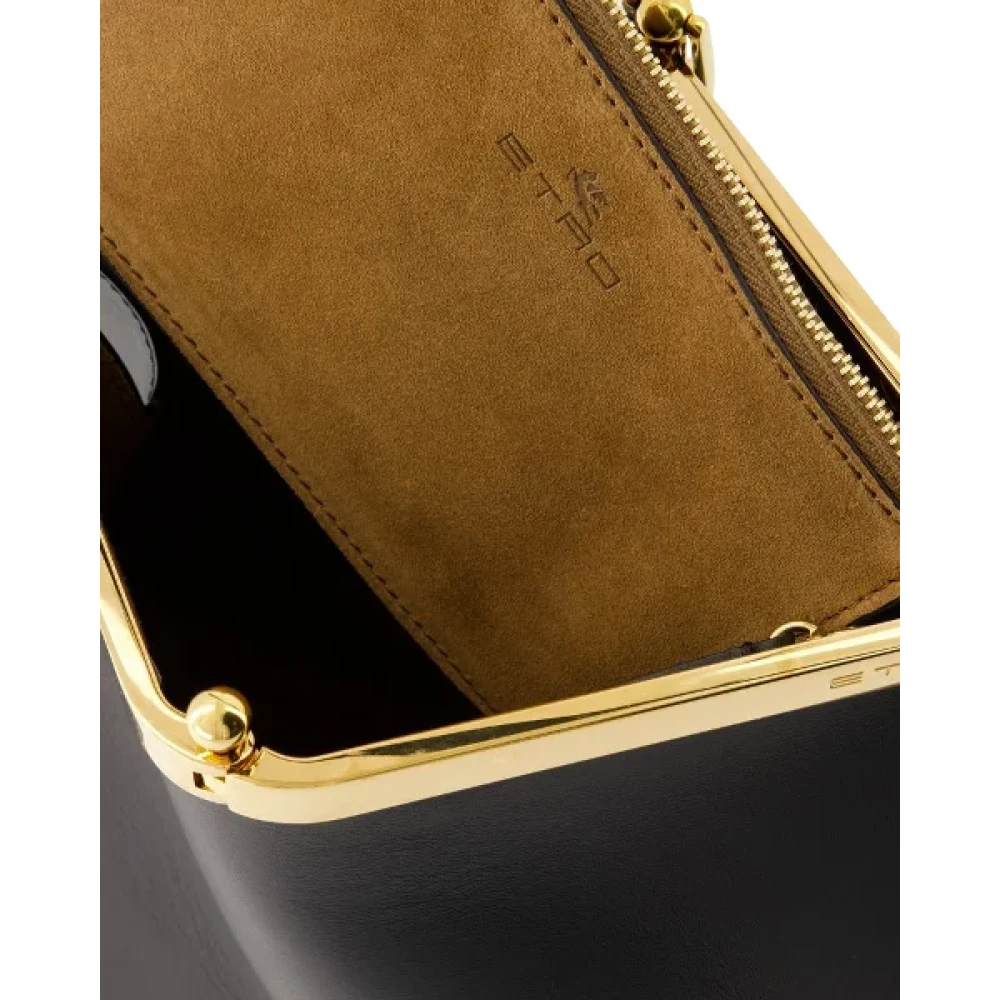 ETRO Leather handbags Black Dames