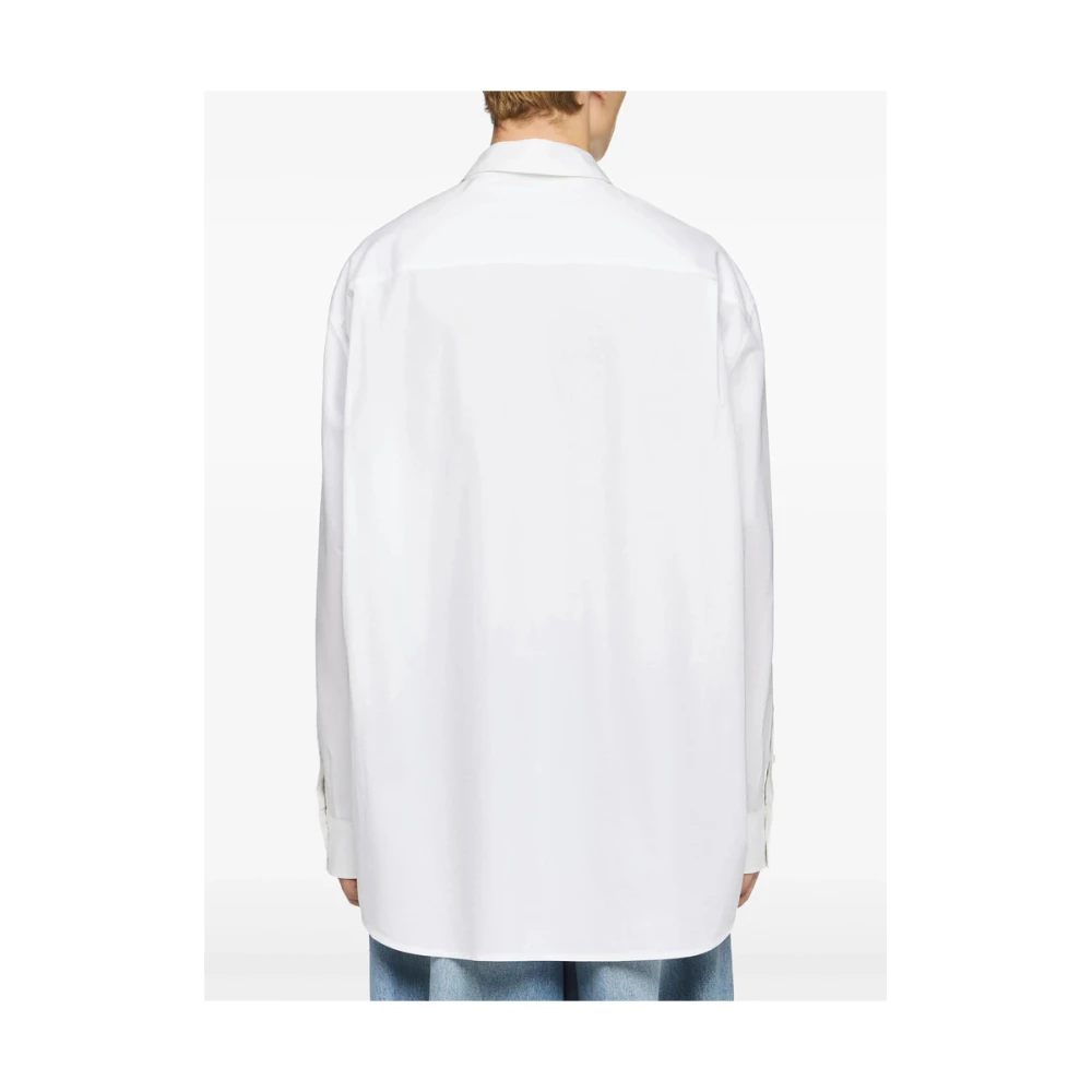 JW Anderson Witte Kant Panel Shirt White Heren