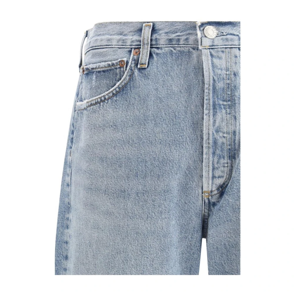 Agolde Casual Loose Fit Jeans met Riemlussen Blue Heren
