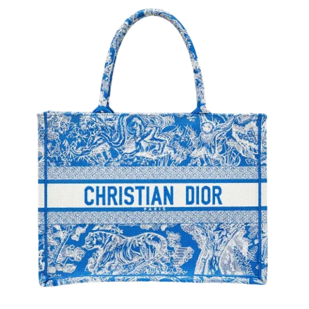 Dior Vintage Pre-owned Canvas totes Blue Dames