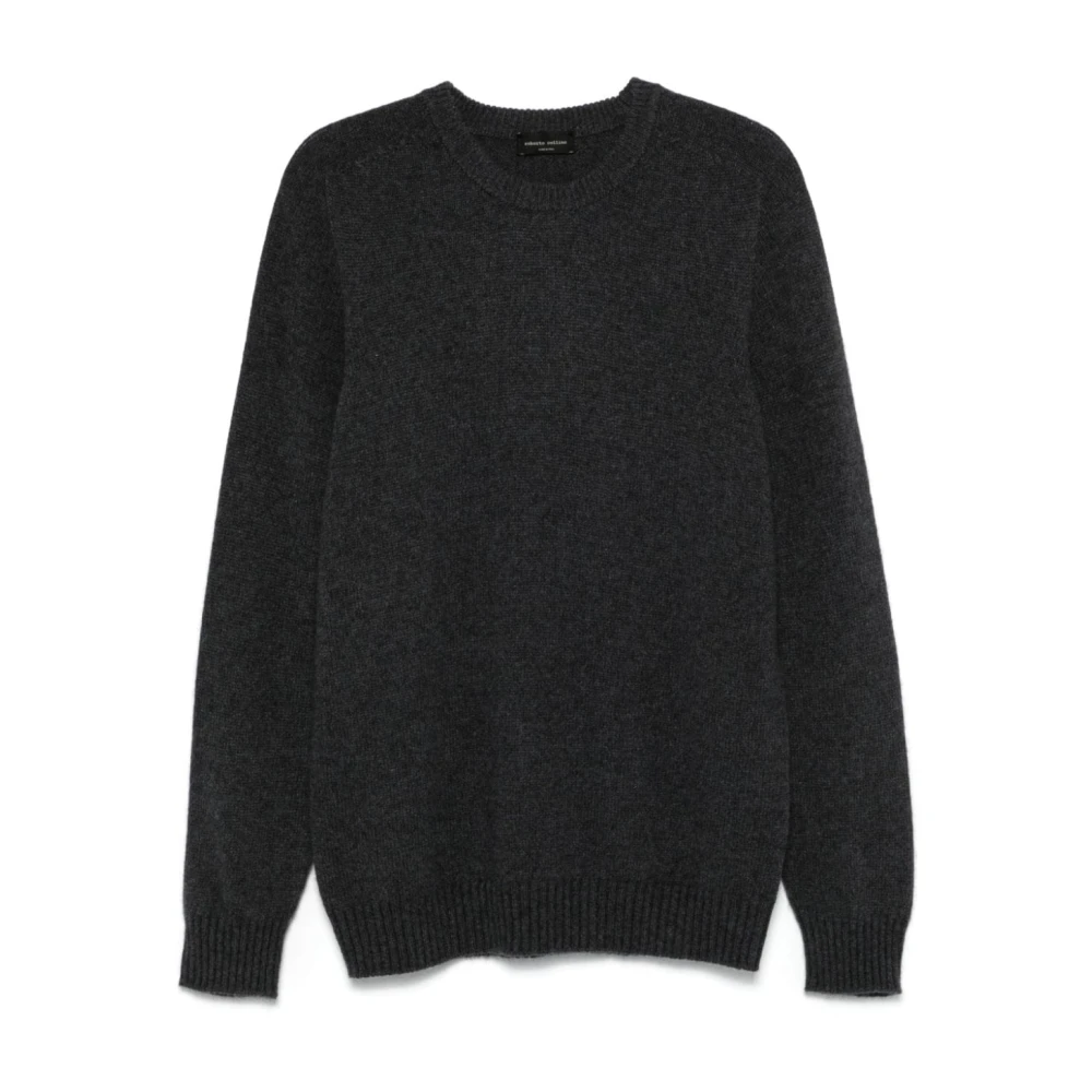 Roberto Collina Antraciet Sweater Collectie Gray Heren