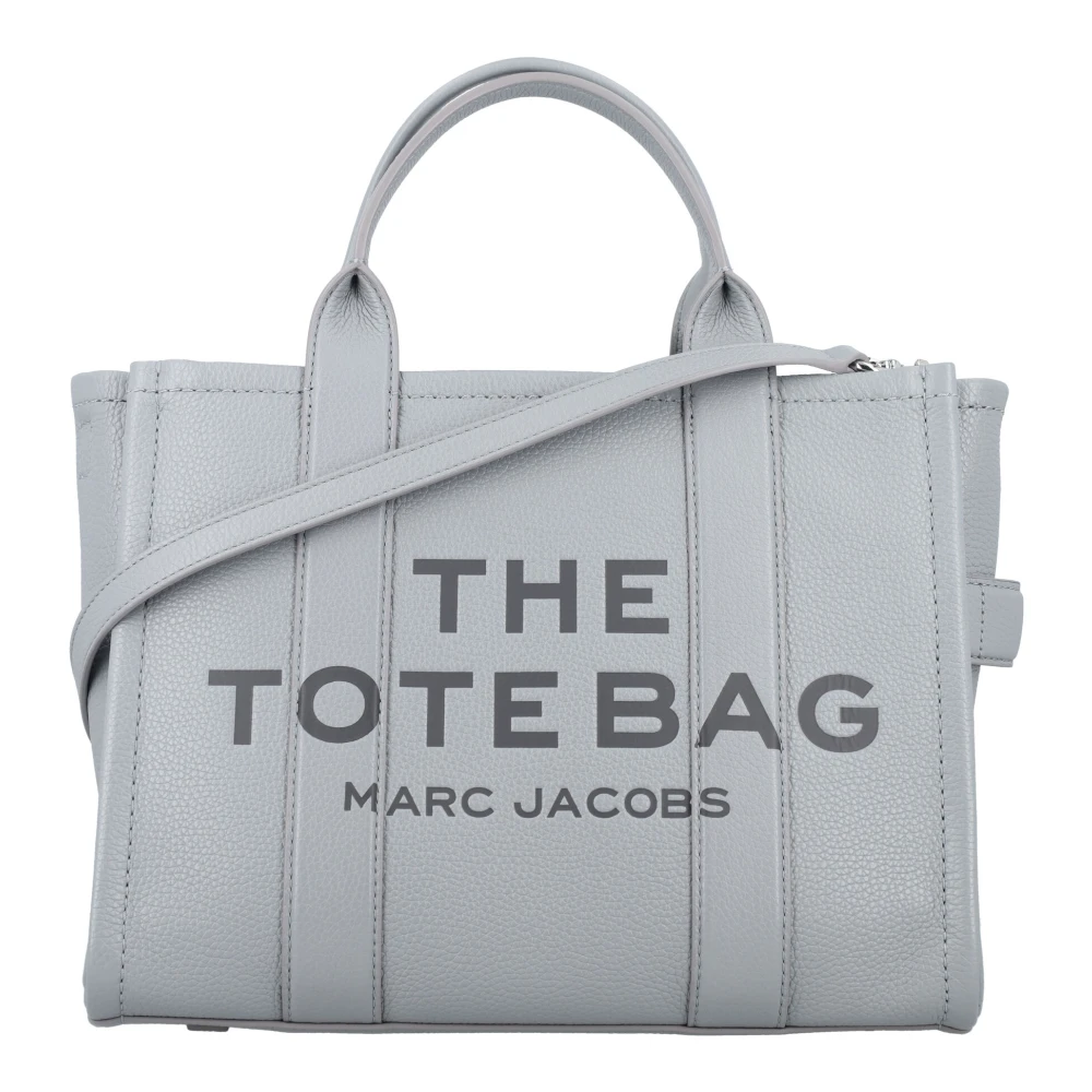 Marc Jacobs Stilfull Medium Läder Tote Väska Gray, Dam