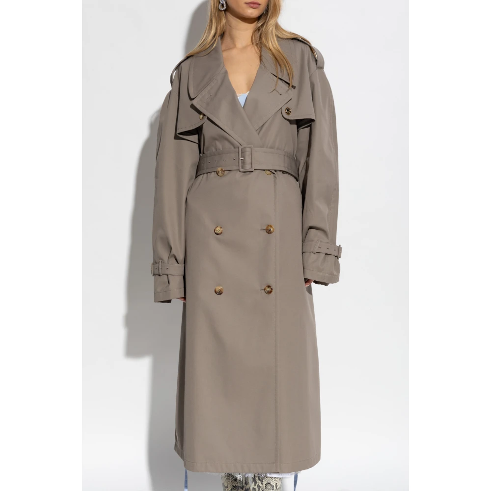 Moschino Trenchcoat met zakken Beige Dames
