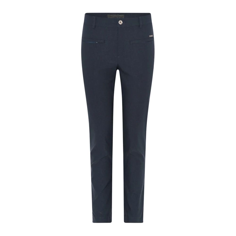 C.ro Vrouw Blauw Navy Zipper Leggings