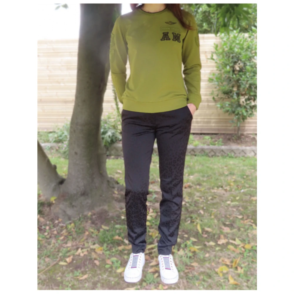 Mason's Jerseybroek met Luipaardprint Black Dames