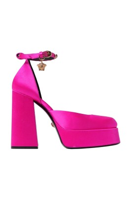 fuchsia-satin-platform-high-heels