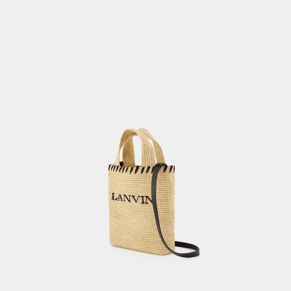 Lanvin Rotan Shopper Tas met Handvatten Beige Dames