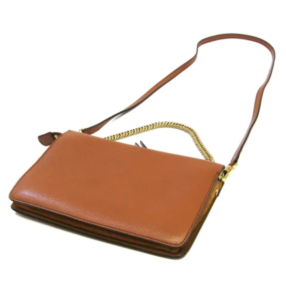 Givenchy Pre-owned Leather shoulder-bags Brown Dames