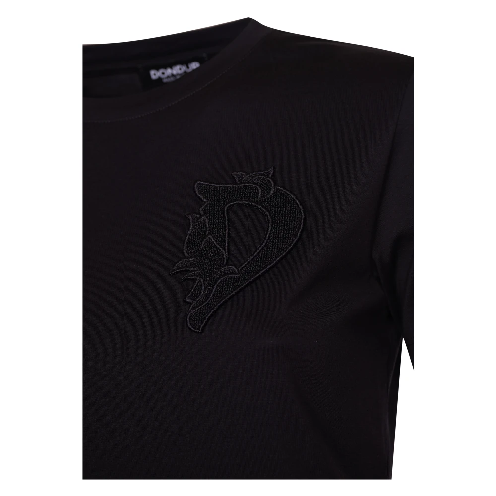 Dondup Stijlvolle T-shirts en Polos Black Dames