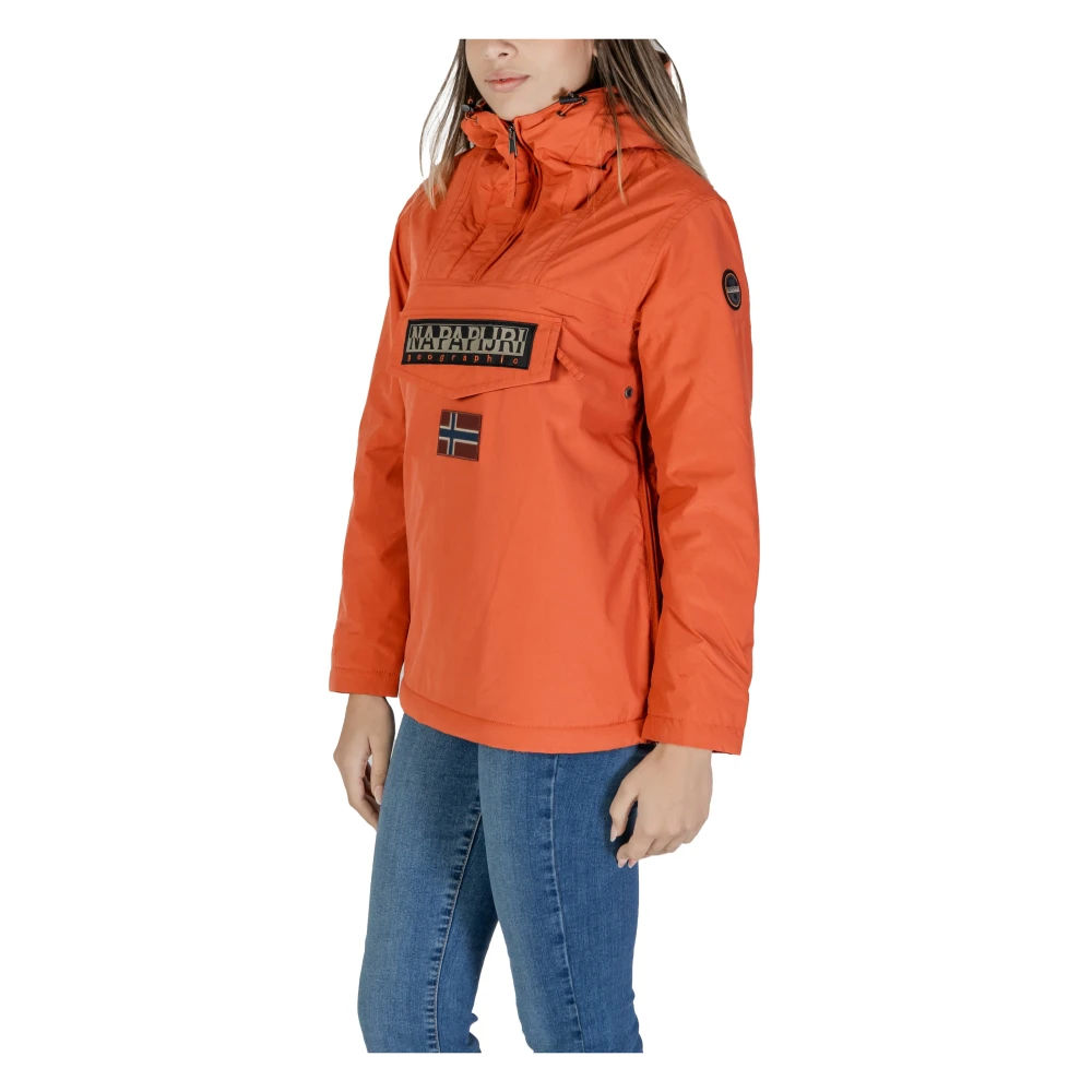 Napapijri Stijlvolle Herfst Winter Damesjassen en Mantels Red Dames