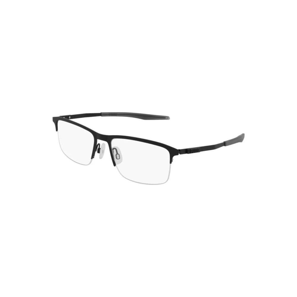 Puma Men's Black Glasses, 57 Mm, Optical Frame