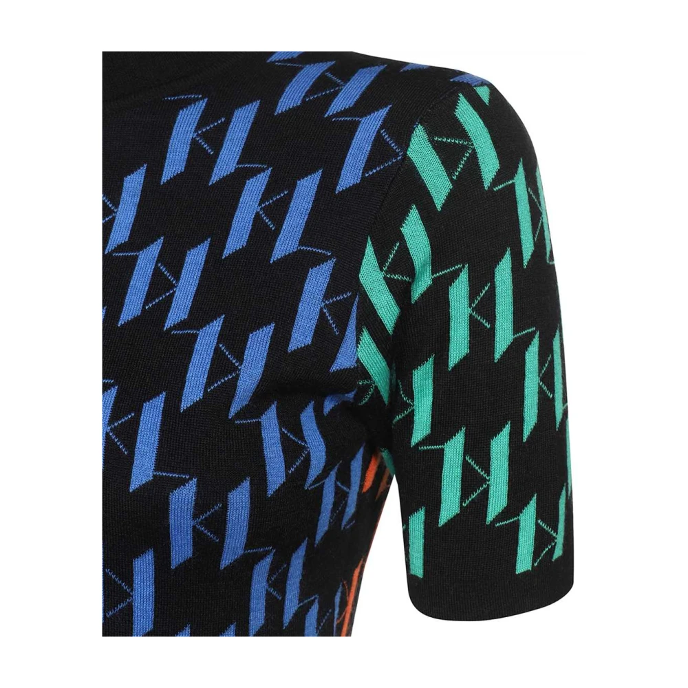 Karl Lagerfeld Monogram Print Katoenen Top Multicolor Dames