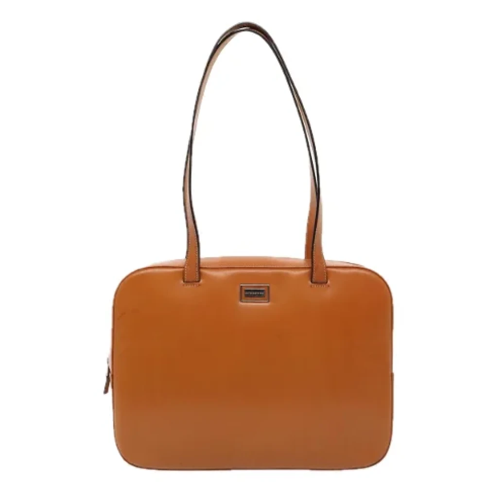 Burberry Vintage Pre-owned Leather totes Brown Dames