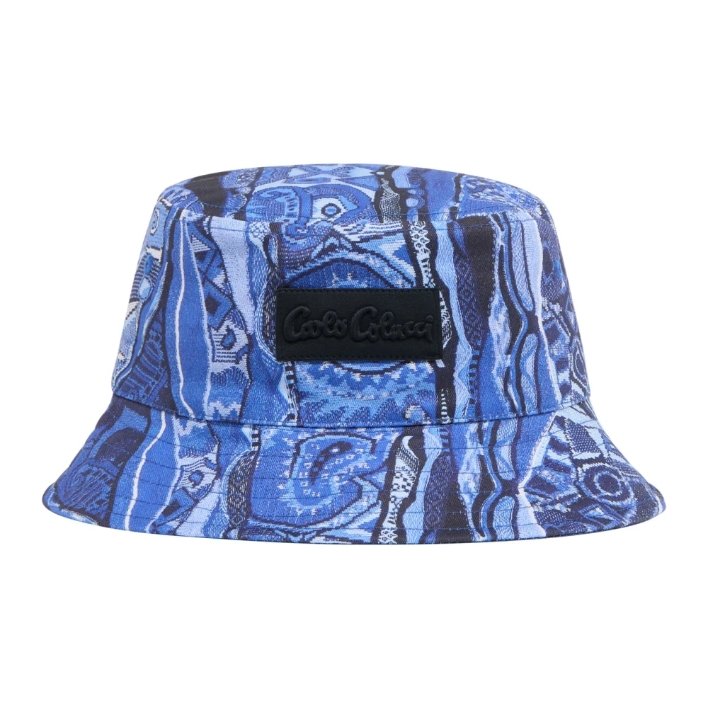 Carlo Colucci Reversibel fiskehatt Blue, Unisex