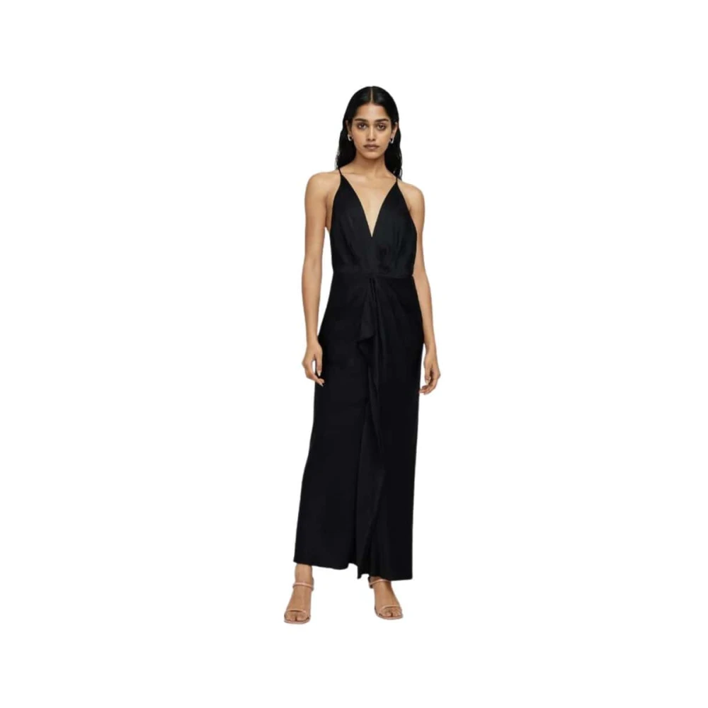 Simkhai Zwarte Draperie Jurk Black Dames