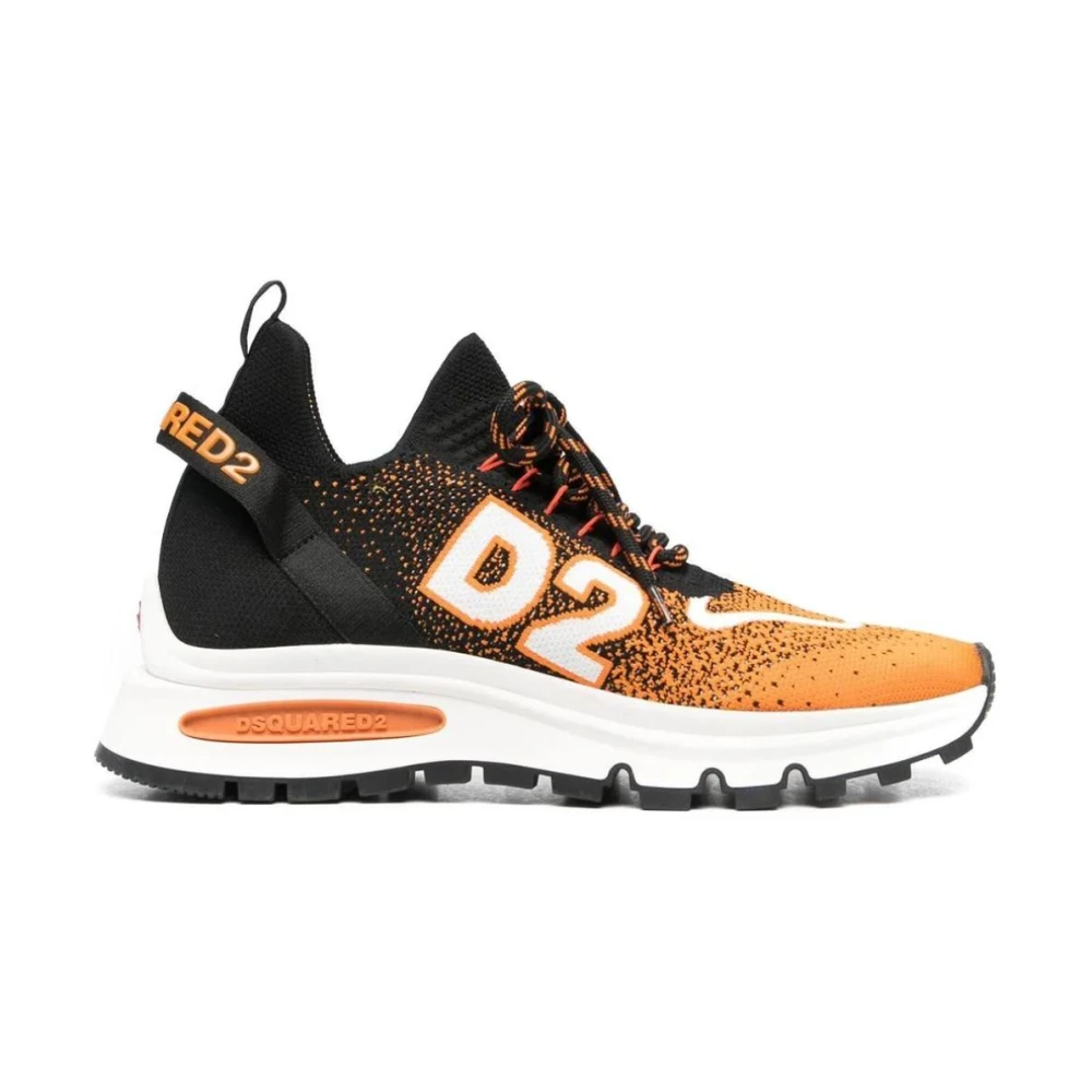 Dsquared2 Men's Multicolor Run Ds2 Knitted Trainers - Sneakers - 10 Uk - Shoes