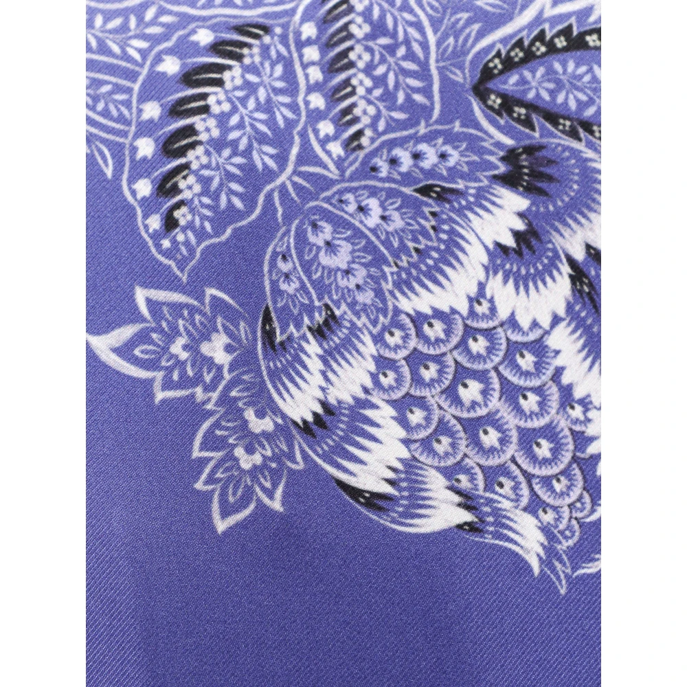 ETRO Iconische Zijden Kimono Blue Dames