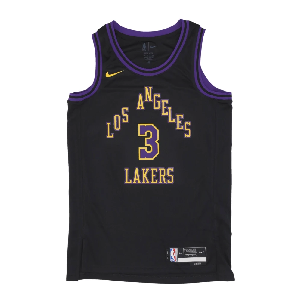 Nike City Edition Basketball Tank Top Anthony Davis Black Heren