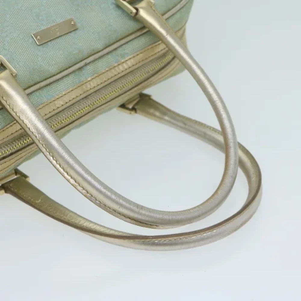 Gucci Vintage Pre-owned Canvas handbags Blue Dames
