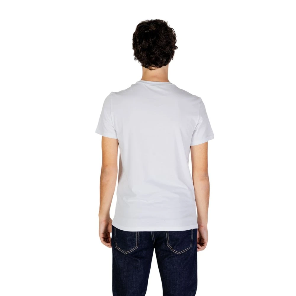 Emporio Armani Modal T-shirt Mannen Herfst Winter Collectie White Heren