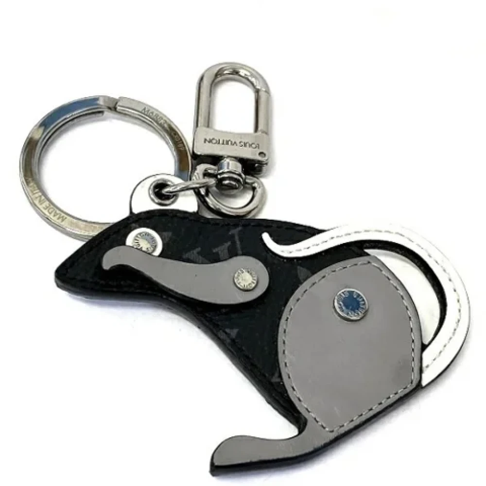 Louis Vuitton Vintage Pre-owned Leather key-holders Black Dames