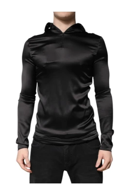 Lyxig Sidens Turtleneck Pullover Sweater