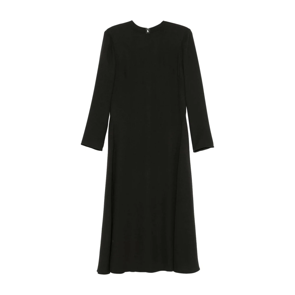 Valentino Garavani Women's Black Midi Dresses, M, Elegant Dress With Unique Design
