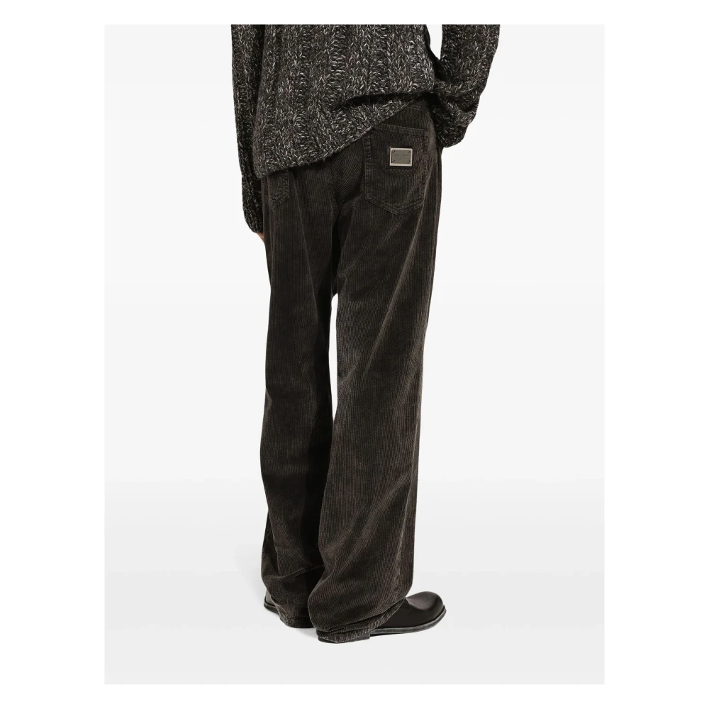 Dolce & Gabbana Zwarte Broek Black Heren