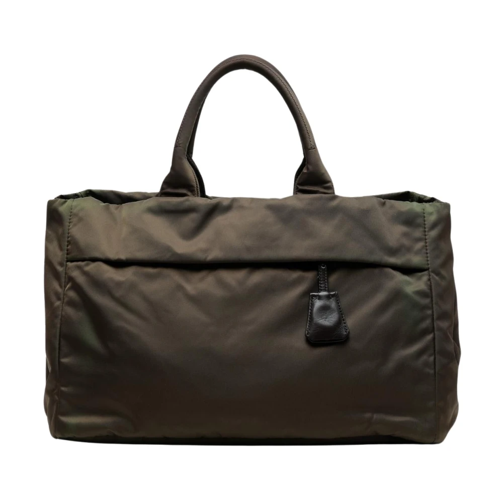 Prada Vintage Women's Brown Pre-Owned Tote Bag
