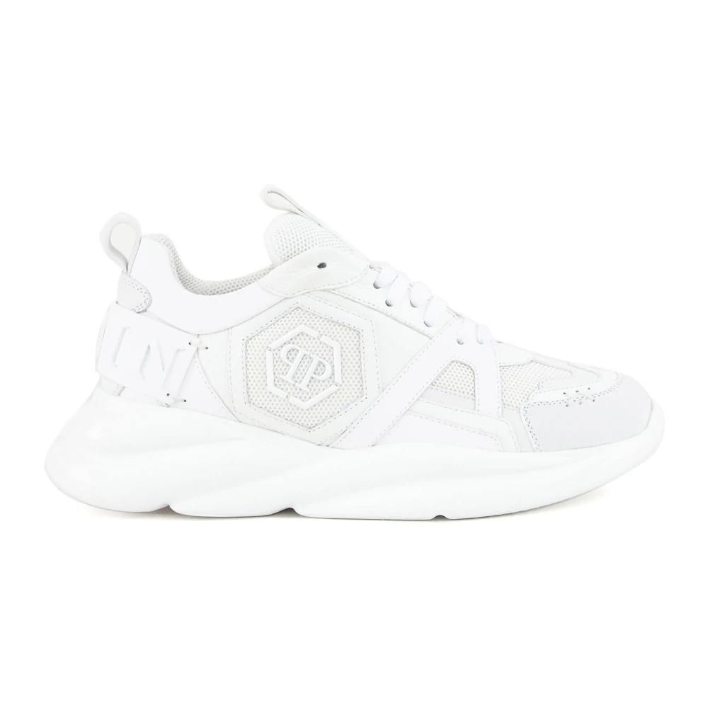 Philipp Plein Men's White Hurricane Trainers - Sneakers - 8 Uk - Shoes