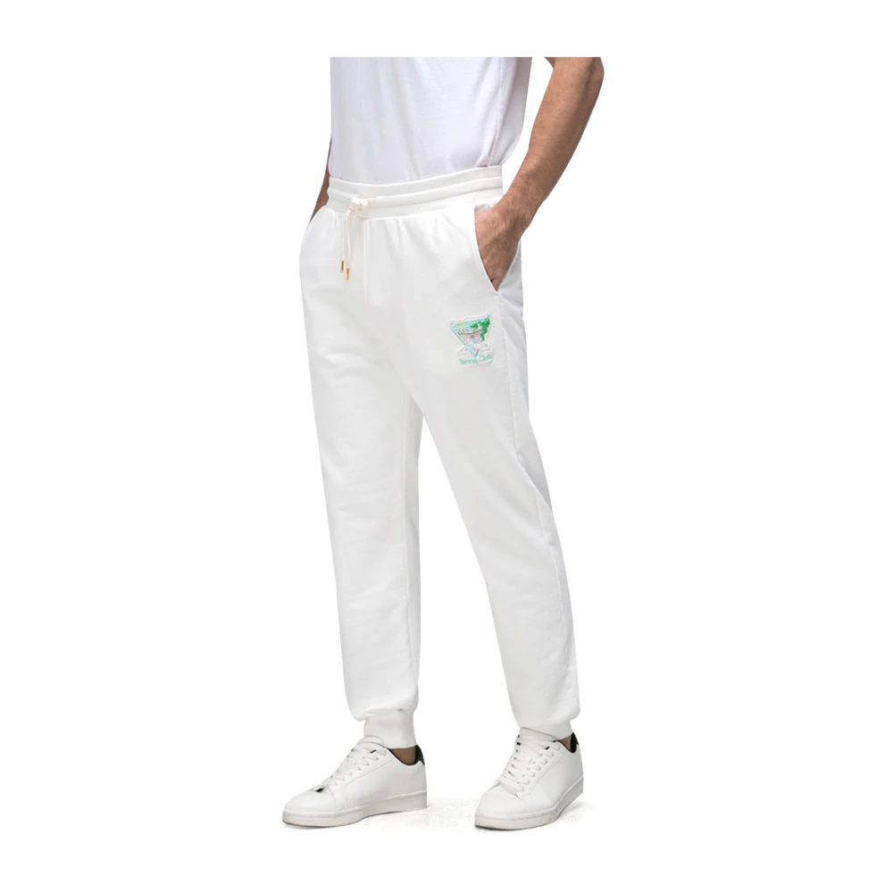Casablanca Tennis Club Icon Joggers met borduurwerk White Heren
