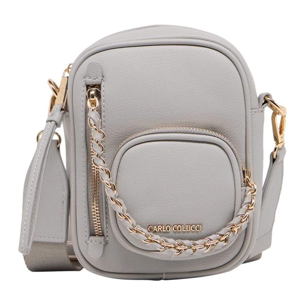 Carlo Colucci Women's Gray Chain Bag Della