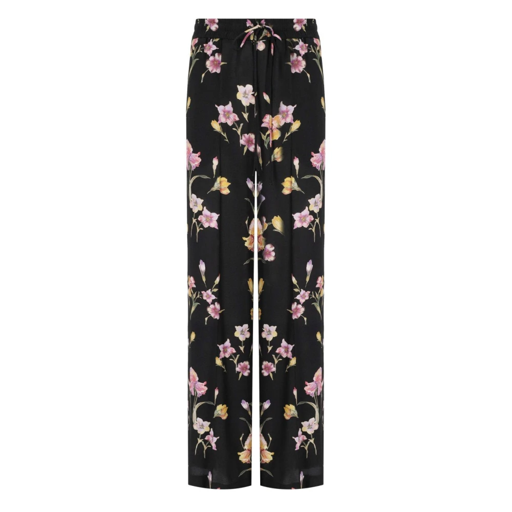 Twinset Women's Floral Wide Leg Trousers