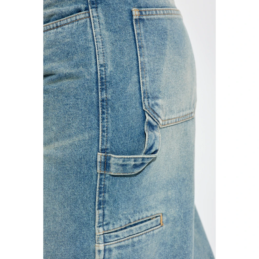 Courrèges Wijd uitlopende jeans Blue Dames