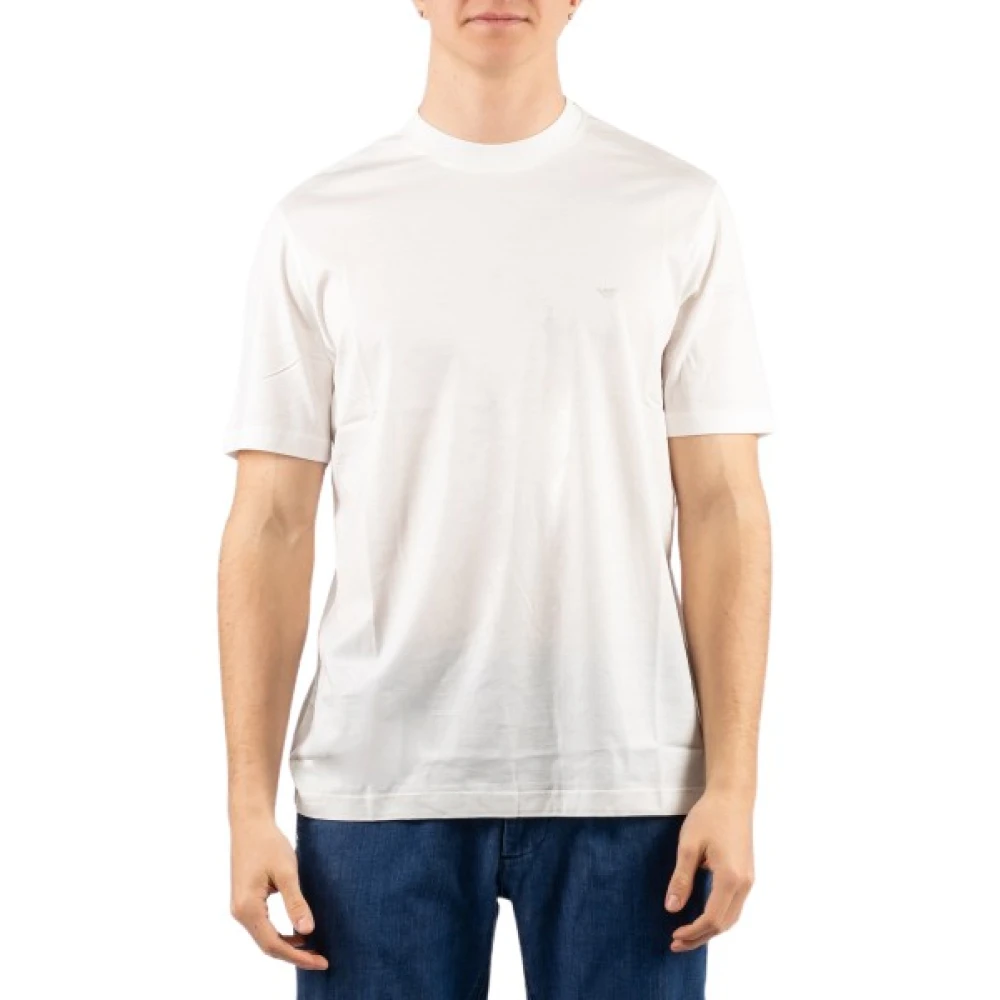 Emporio Armani Logo-Detail T-Shirt - Male - T-Shirts - White - M - Tops