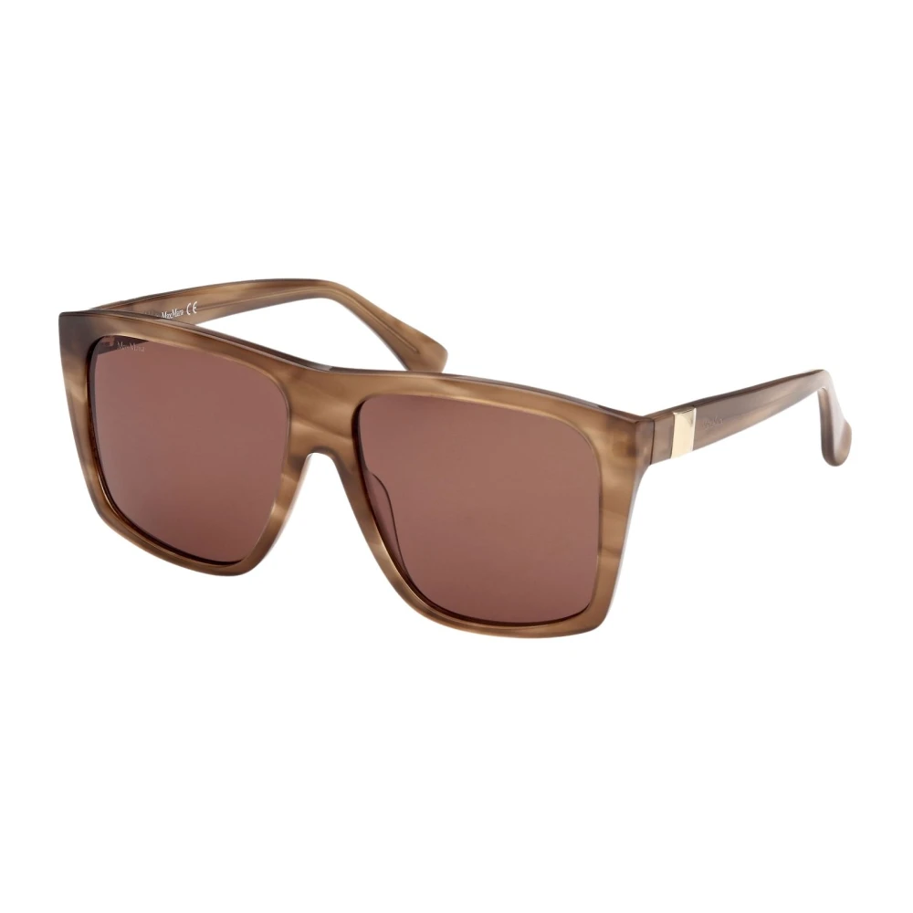 Max Mara Brown Sunglasses, Unisex, 58 Mm, Prism Sunglasses