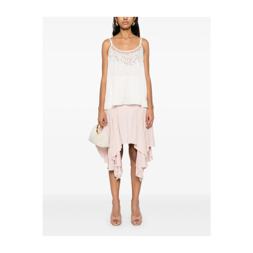 Twinset Witte Top Ss25 White Dames