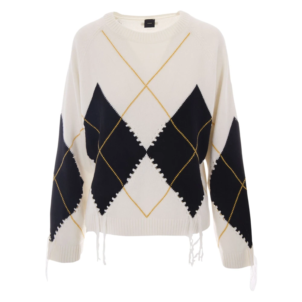 Pinko - Berna Pullover Argyle Traforato - Knitwear - Damen - Mehrfarbig - S - Bild 3