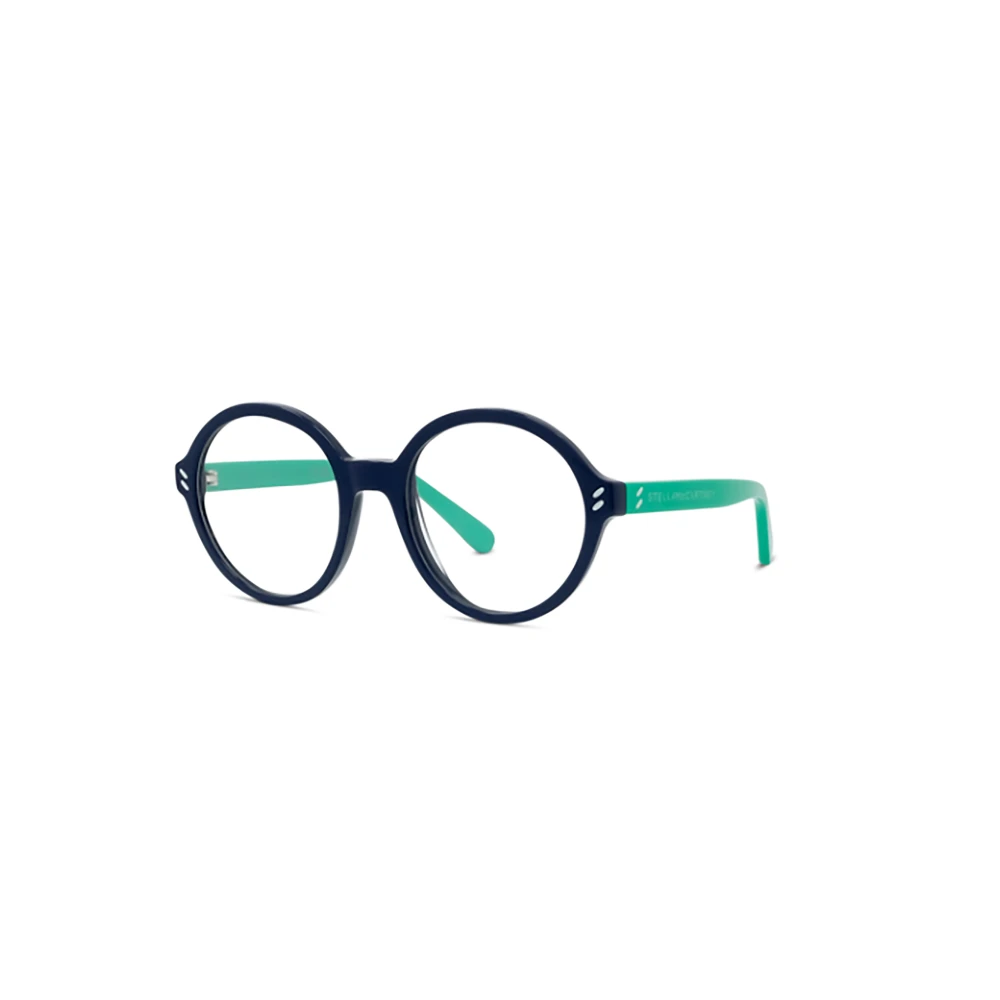 Stella Mccartney Unisex Black Glasses, 48 Mm, Round Frame Glasses