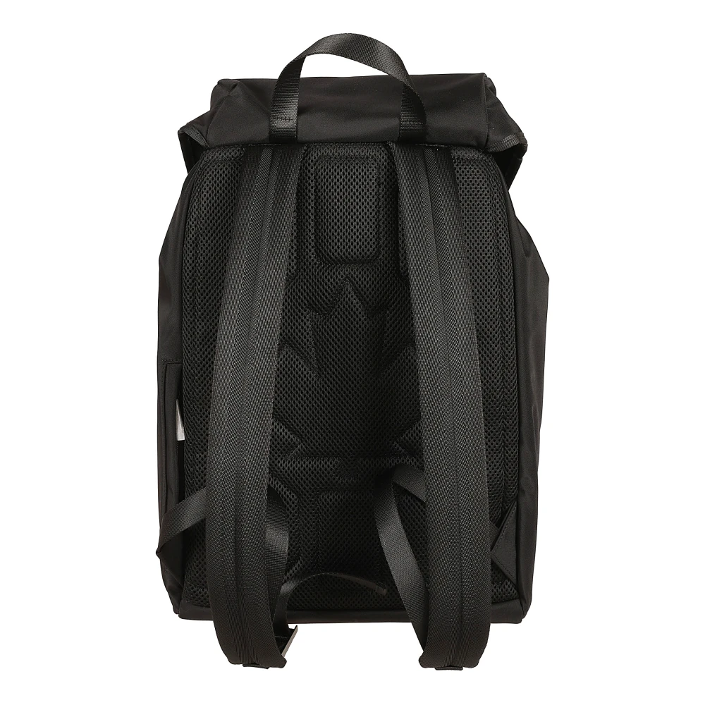 Dsquared2 Zwarte Cordura Rugzak Tassen Black Heren