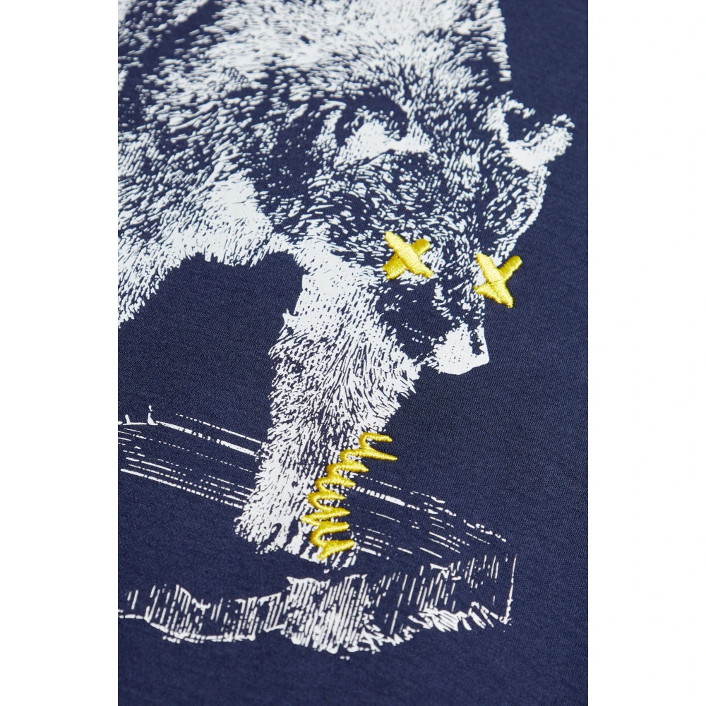Iceberg T-shirt met print Blue Heren
