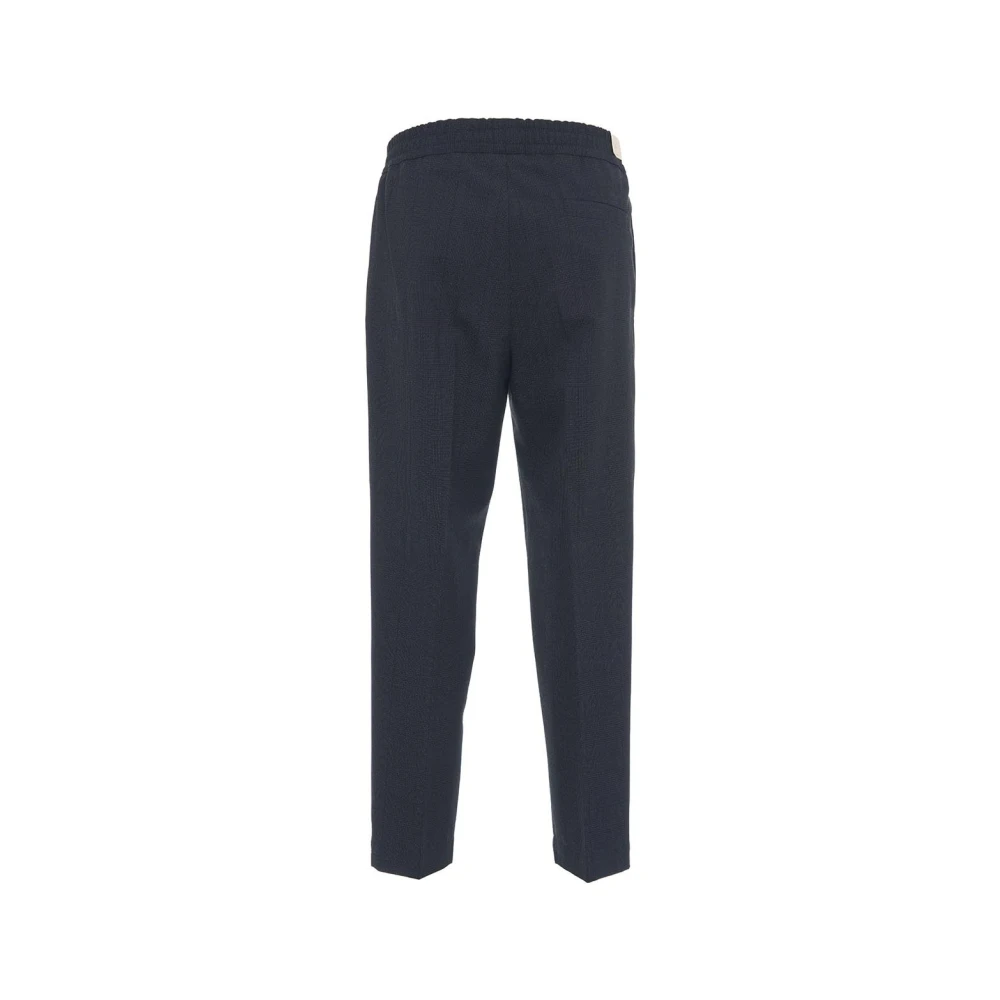 Briglia Blauwe Wol Chino Broek Blue Heren
